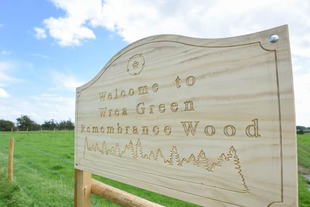Wrea Green Remembrance Wood was set up by the Bradshaw family to help bereaved people.