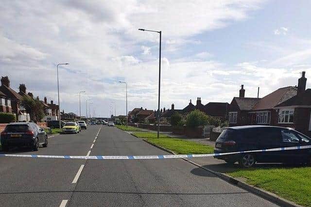The road was closed between Poulton Road and the Shell Garage for four hours while investigation work was carried out. (Credit: Lancashire Police)