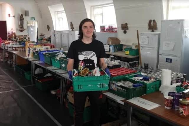 Liam Wilkinson achieved 500 hours of volunteering since March at Fleetwood food bank. He joined the NCS Keep Doing Scheme, which allowed him to learn skills which will help with future employment opportunities.