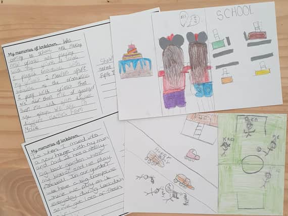 Time capsule submissions from Hawes Side Academy pupils