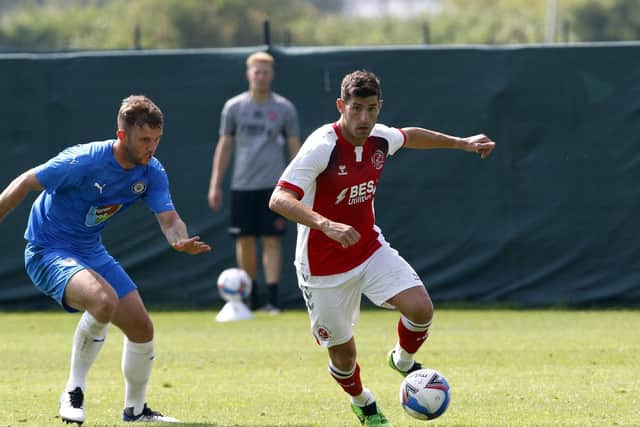 Ched Evans scored against Carlisle when they visited Fleetwood in pre-season