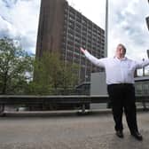 Simon Rigby pictured when he bought the Guild Centre, next to Preston Guild Hall