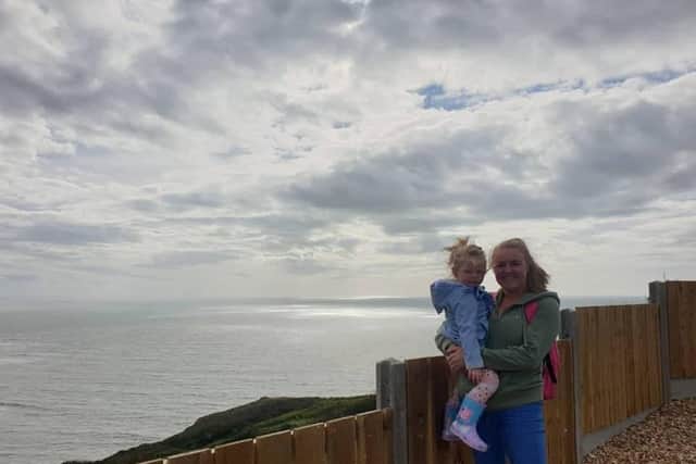 Michaela Bradwell and her daughter Avery have spent the coronavirus lockdown exploring the outdoors together, leaving the rocks Michaela has painted for others to find.