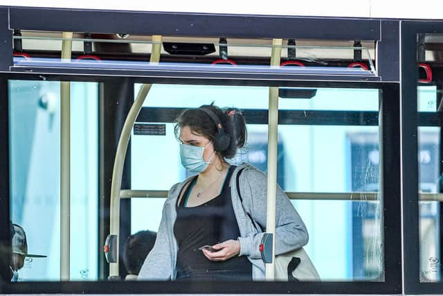 One in 10 passengers are not complying with face covering rules.