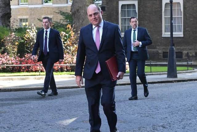 Defence Secretary Ben Wallace arrives at the Foreign and Commonwealth Office in London for a Cabinet meeting, ahead of MPs returning to Westminster after the summer recess.