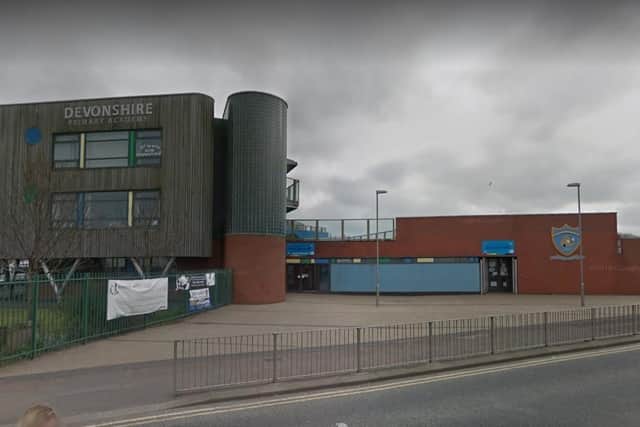 A fire has broken out at Devonshire Primary Academy. (Credit: Google)