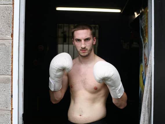 Blackpool's Axel Cartmell contests the Ultimate Prizefighter in Manchester on Saturday