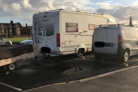 An image of the inconsiderately parked vehicles was shared on Twitter.