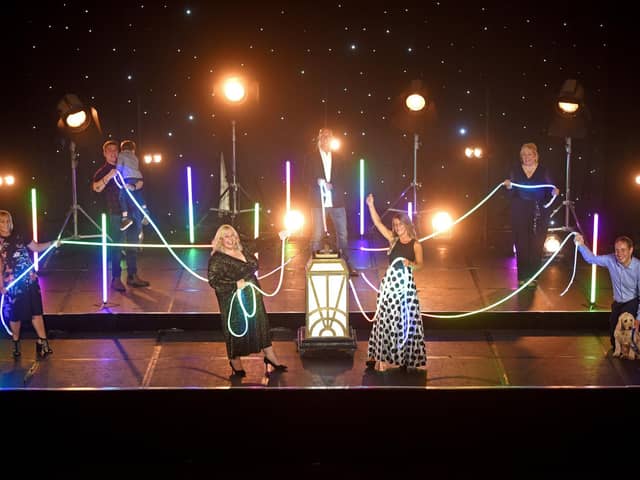 Blackpool Illuminations Switch On moment with Corona heroes in the resort's Empress Ballroom.