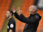 Neil Critchley barking instructions from the touchline
