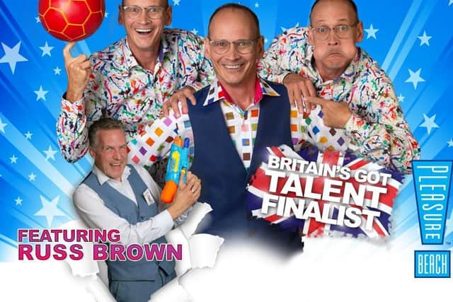 Steve Royle in Comedy Chaos with Russ Brown at Blackpool Pleasure Beach