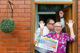 Steven Hay and his wife Dianne, of Westmoreland Avenue, Blackpool, have won  £30,000 on the Postcode Lottery