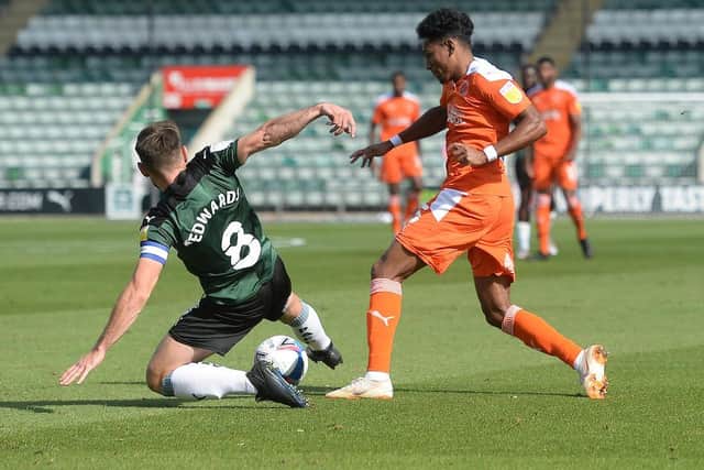 Demetri Mitchell was handed his Blackpool debut in place of the injured James Husband