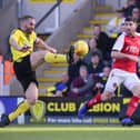 New Burton boss Jake Buxton on the ball for the Brewers against Fleetwood Town