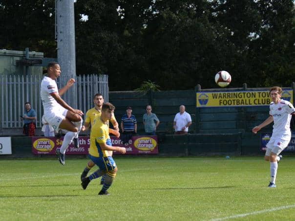 Junior Mondal goes close for the Coasters at Warrington