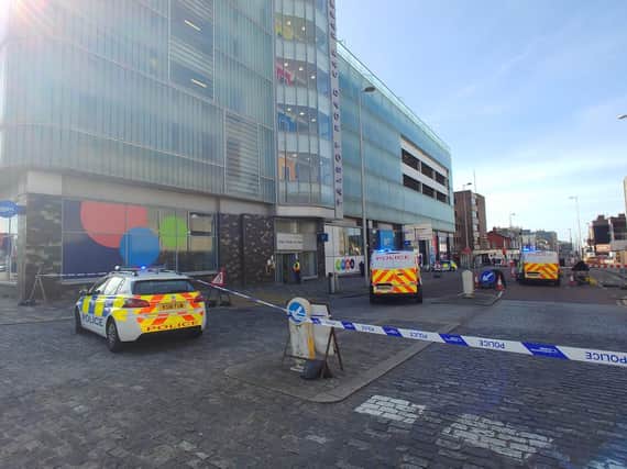 Police say a man in his 20s has died after he fell from the roof of the Talbot Road car park in Blackpool yesterday morning (September 14)