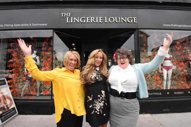 The Lingerie Lounge on Church Street has reopened.  Pictured are Sharon Griffin, Chrissy Thomas-Griffin and Isabel Wilkie