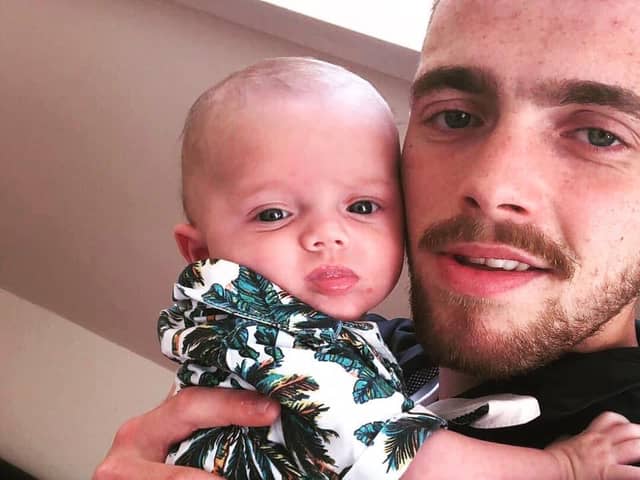 Isaac Newton with dad Brooklyn