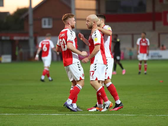 Paddy Madden scored Fleetwood Town's opening goal   Picture: Kipax/PRiME Media Images Limited