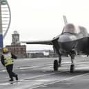 The F-35 will operate from the Royal Navy's aircraft carriers