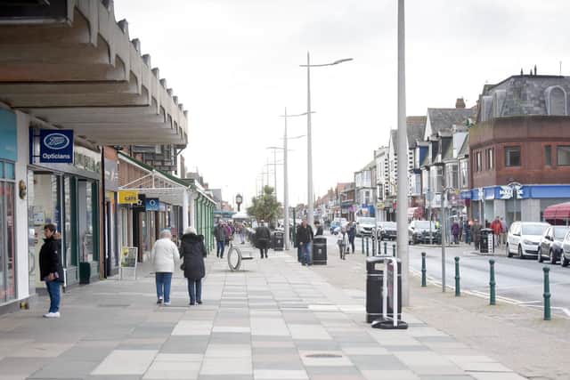 Cleveleys town centre, one of the four Wyre towns set to have cameras and speakers installed to help with social distancing during the coronavirus pandemic.