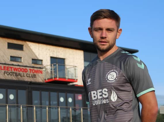 Sam Finley has joined Fleetwood Town on a one-year-deal. Credit: FTFC.