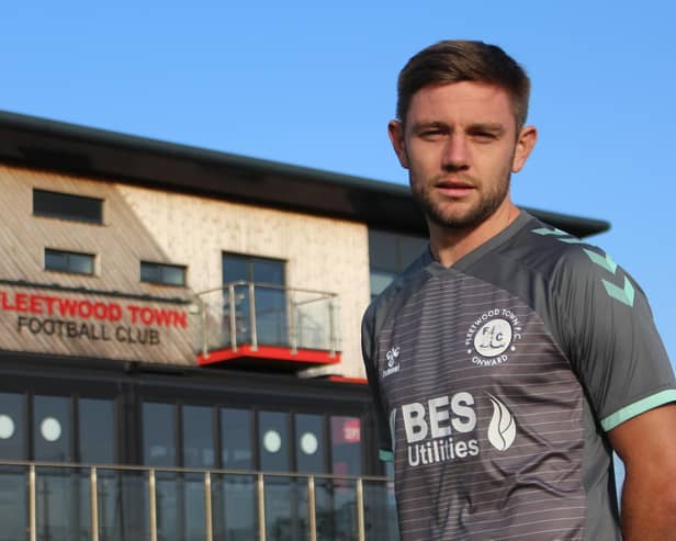 Sam Finley has joined Fleetwood Town on a one-year-deal. Credit: FTFC.
