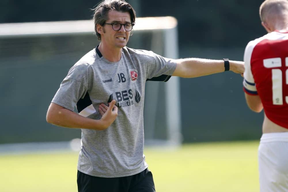 Fleetwood Town head coach Joey Barton   Picture: Stephen Buckley/PRiME Media Images Limited