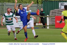 Elliot Pond goes close for Gate at Birtley Town  Picture: IAN MOORE