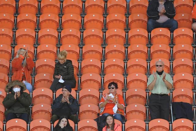 Blackpool's socially-distanced supporters were treated to a richly deserved three points