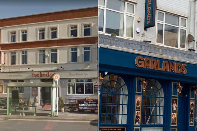 The Bridge in Lytham Road and Garlands in Talbot Road have had to close temporarily after a customer tested positive for coronavirus