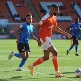 CJ Hamilton scored his first league goals for Blackpool against Swindon Town