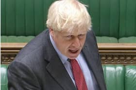Boris Johnson in the Commons