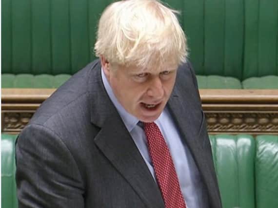 Boris Johnson in the Commons
