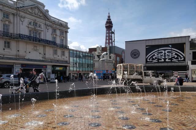 The fountains in St John's Square, Blackpool town centre, on Monday, September 21, 2020 (Picture: Daniel Martino for The Gazette)