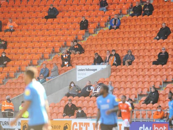 A limited number of fans returned to Bloomfield Road on Saturday as part of an EFL test event