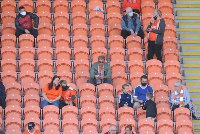Blackpool played host to 1,000 fans on Saturday as part of an EFL test event