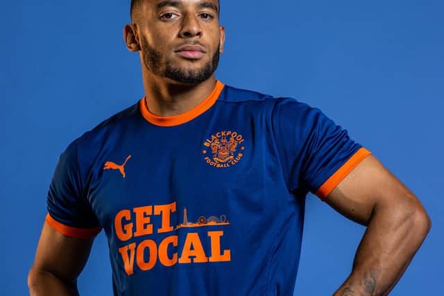 Blackpool FC's third kit will carry the branding of Blackpool Council's Get Vocal mental health campaign for the 2020-21 season