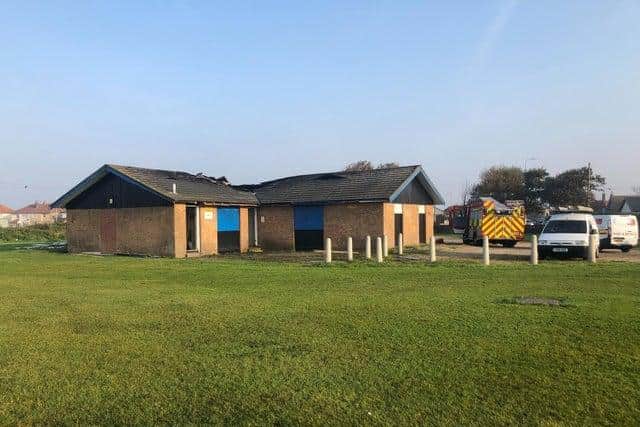 Fleetwood Gym Football Club's clubhouse on King George's Playing Fields was set on fire on Monday night, causing thousands of pounds worth of damage.