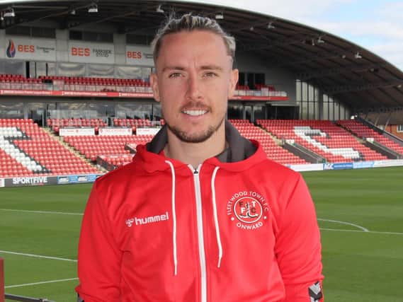 Barrie McKay has returned to Fleetwood Town on loan until the end of the season. Credit: FTFC.