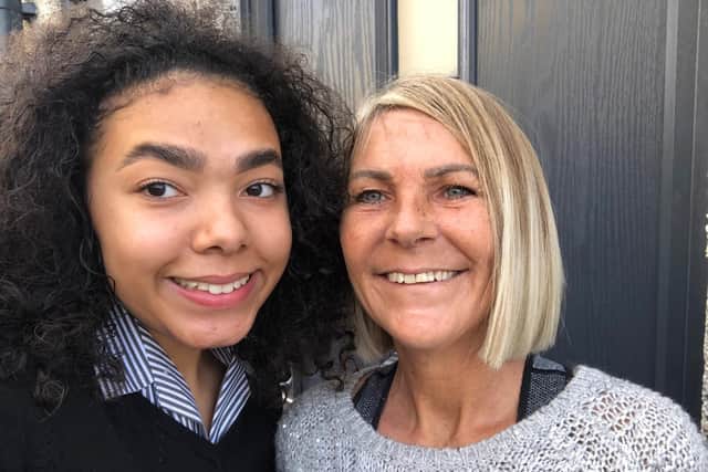 Alison Howarth with daughter Yasmin before her illness