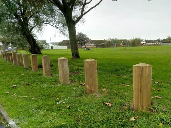 The barriers at Ramsgate Road Park