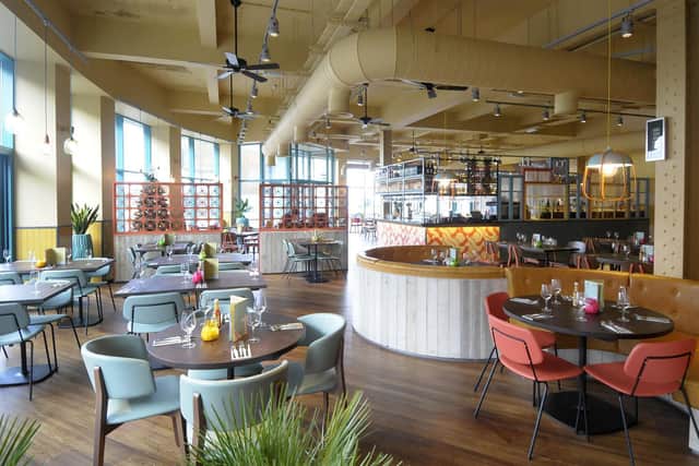Inside the restaurant which underwent a £1m refit when it first opened