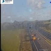 Two lanes are closed on the M55 eastbound this morning (October 1) after a crash between eastbound junctions 3 and 1