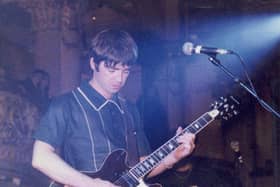 Noel Gallagher performing at the Empress Ballroom on October 2 1995