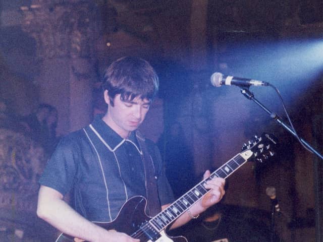 Noel Gallagher performing at the Empress Ballroom on October 2 1995