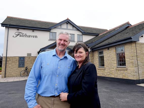 Robert Benson and Gina Mancini at The Fairhaven