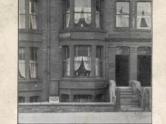 A postcard from 1910 showing 58 Charnley Road, Blackpool