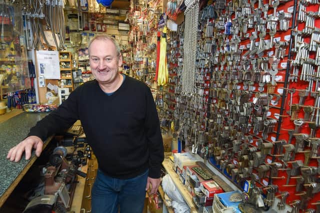 Graham Turner is celebrating 25 years of trading at his shop on Dickson Road, North Shore Key Cutting and Hardware Supplies.