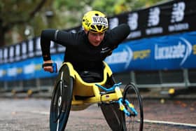 Shelly Woods in Sunday's London Marathon